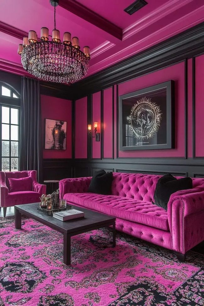 Pink And Black Luxe Contrast