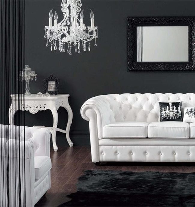 Dark Walls, Crisp White Contrast