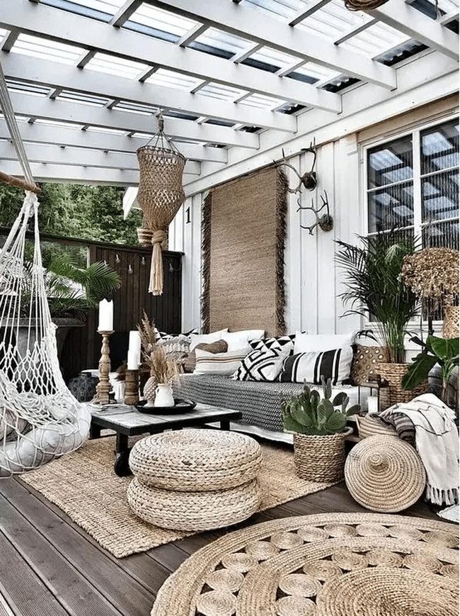Clear Glass Roof With Wooden Floors