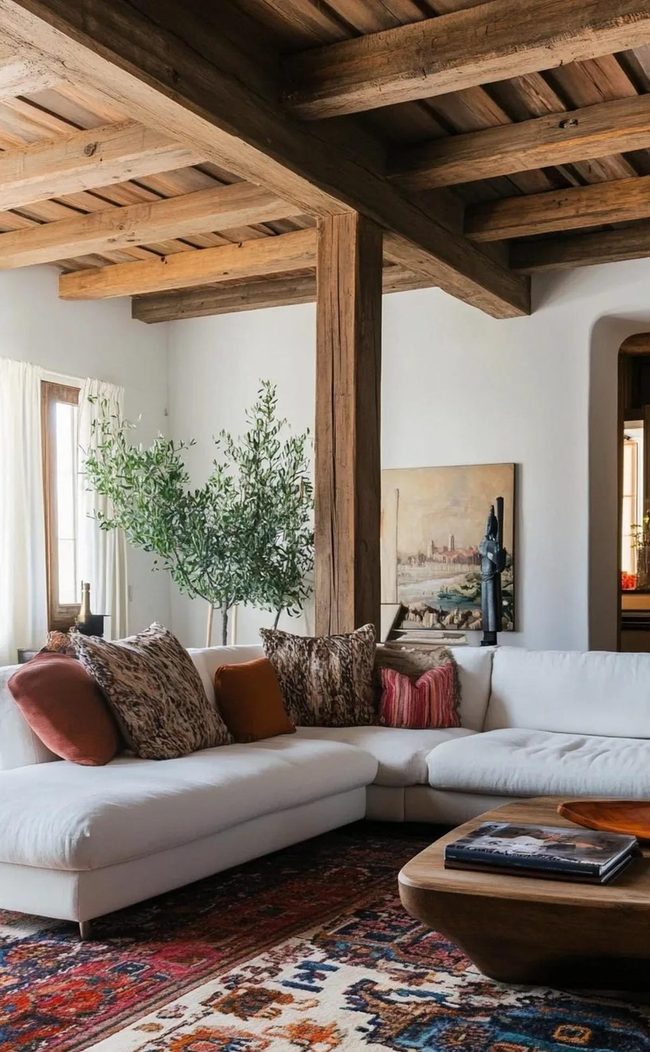 Layered Ethnic Rugs Statement