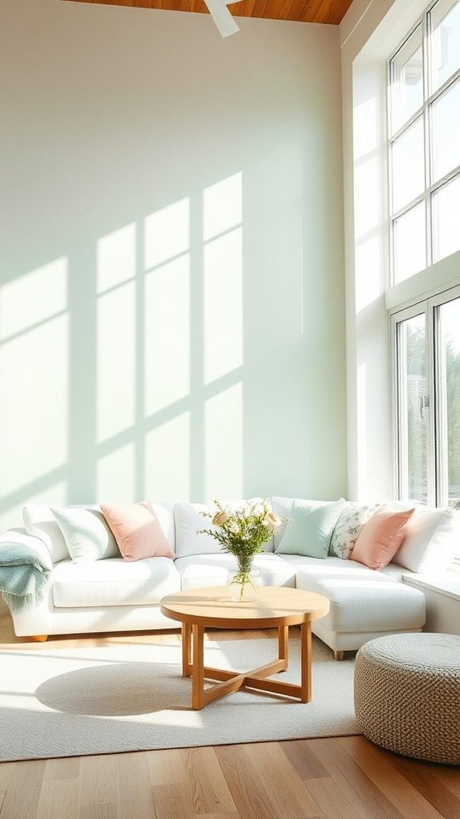 Soft Pastel Accent Wall