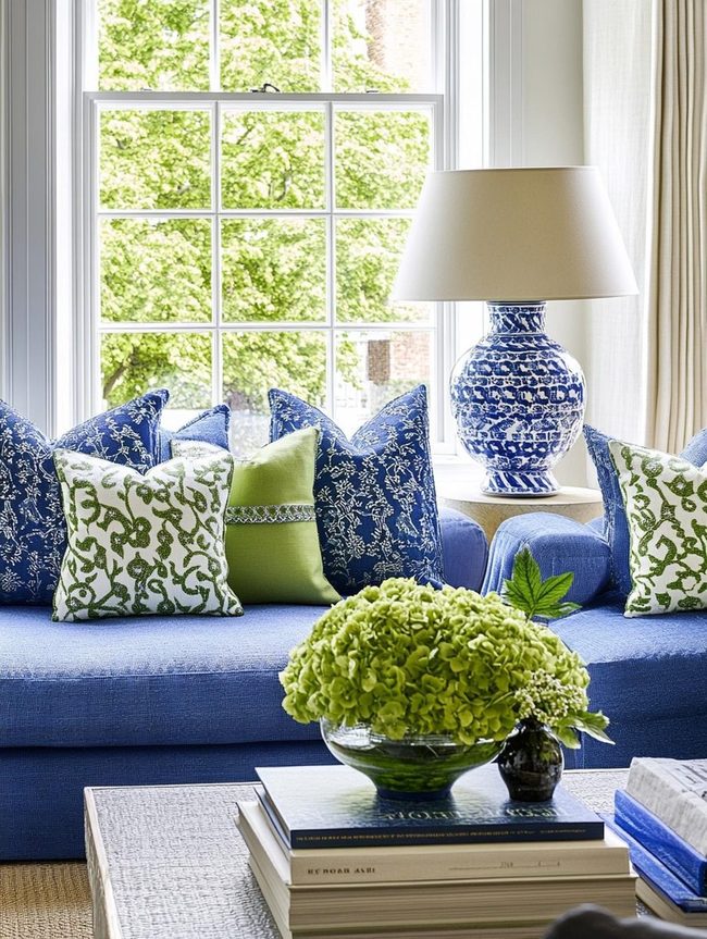 Blue Green Accessories Transform Spaces