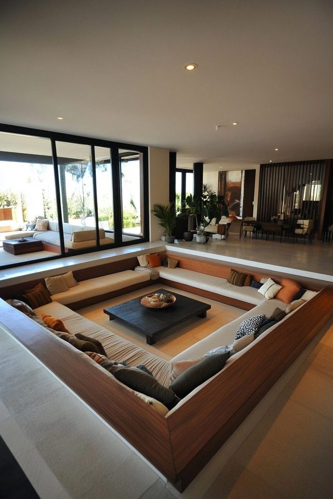 Sunken Seating For Conversation Circles