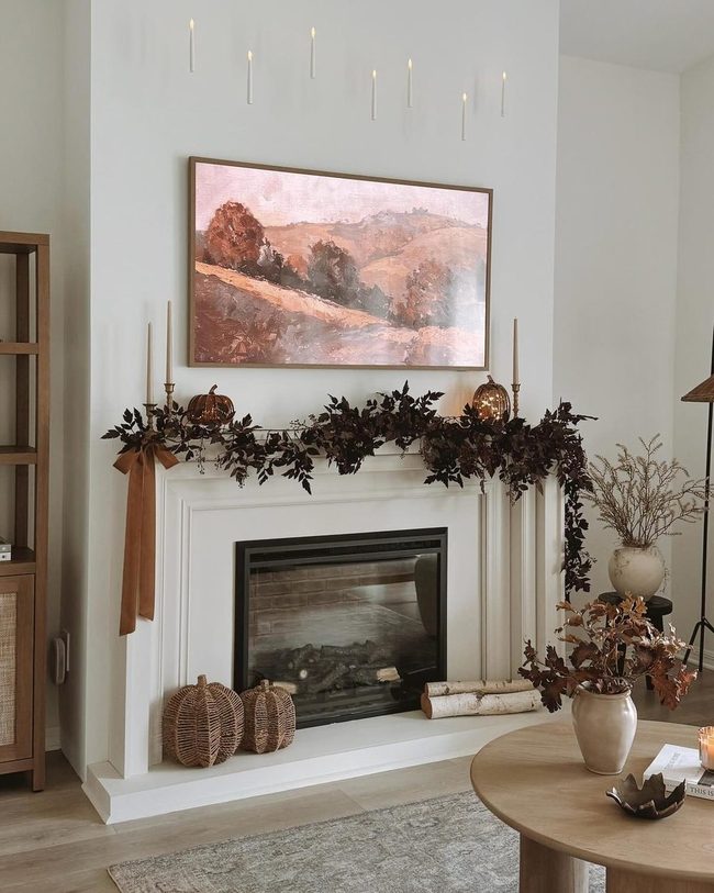 Candlelit Hearth With Gathered Seating