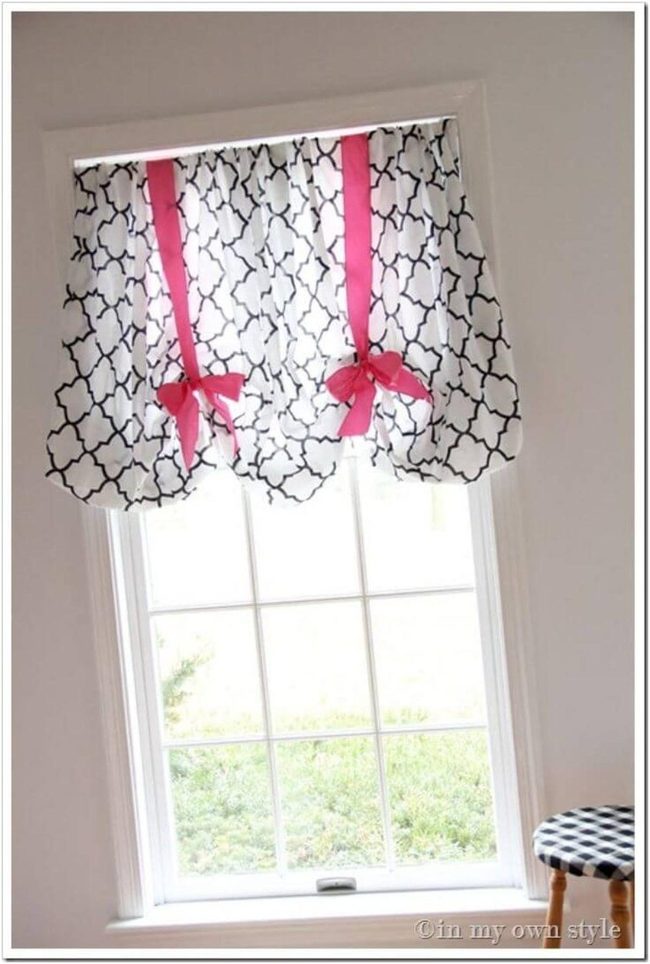 Black And White Patterned Window Statement