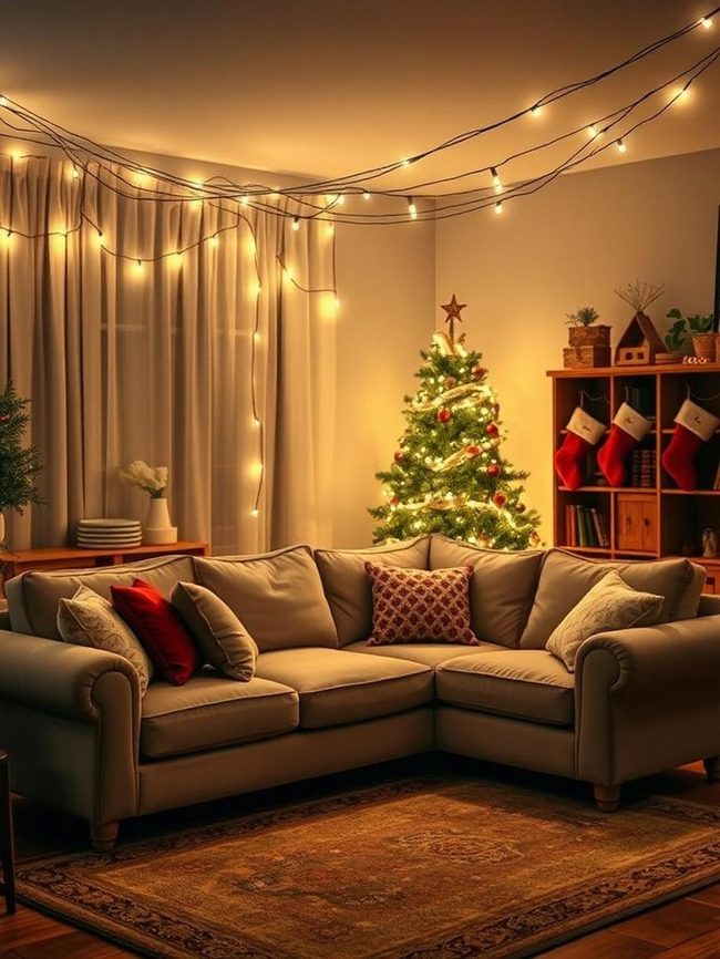 Twinkling Lights Across Furniture