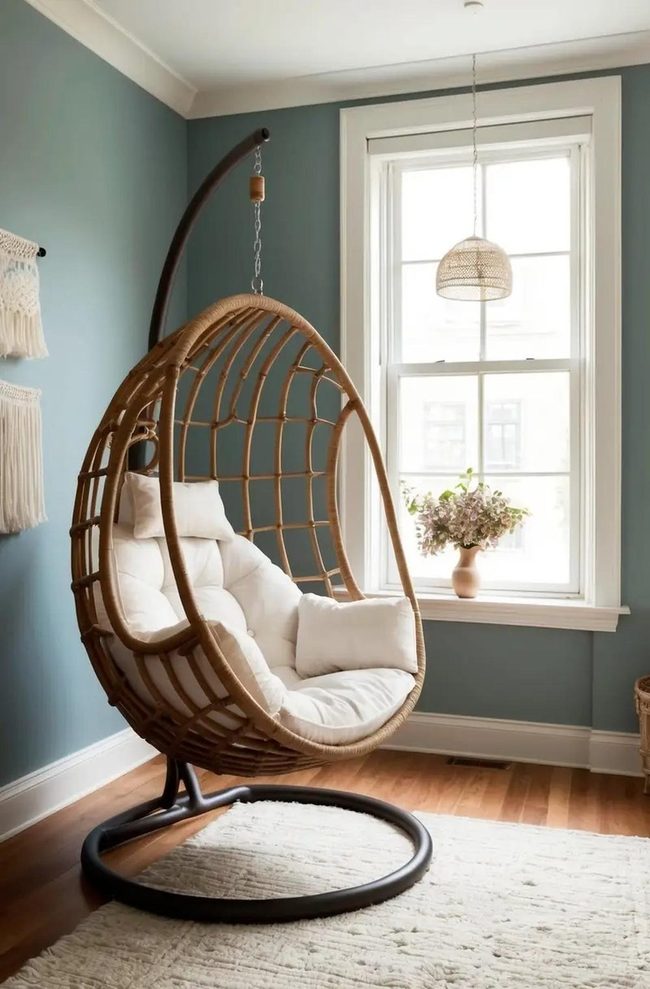 Suspended Egg Chair Statement