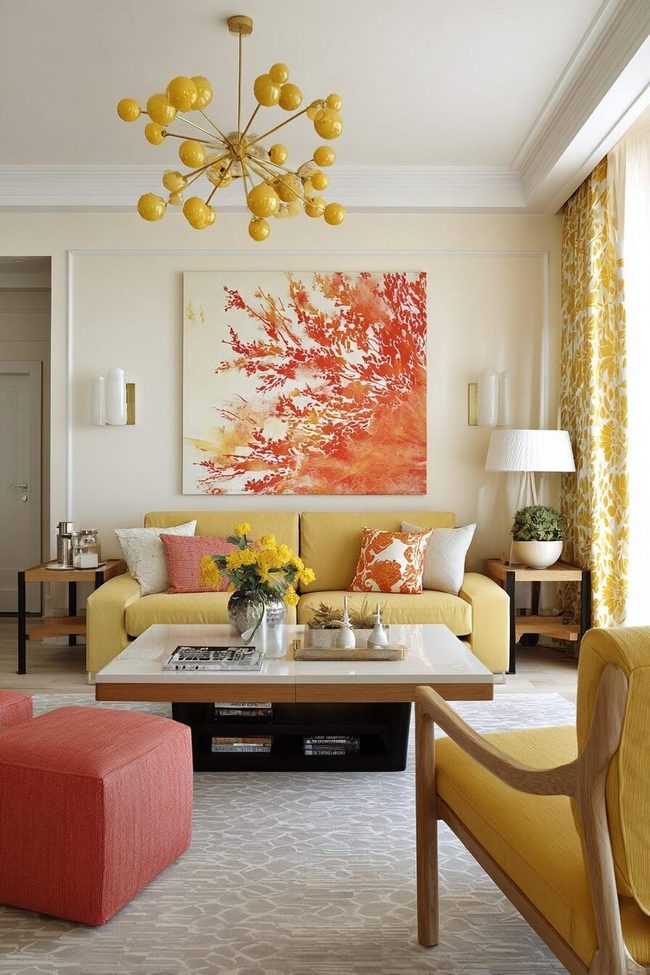 Butter Yellow And Coral Power Combo