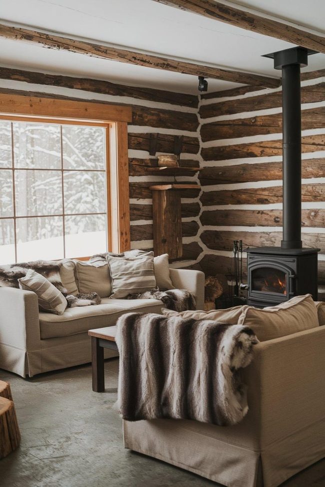 Log Cabin Beige Haven
