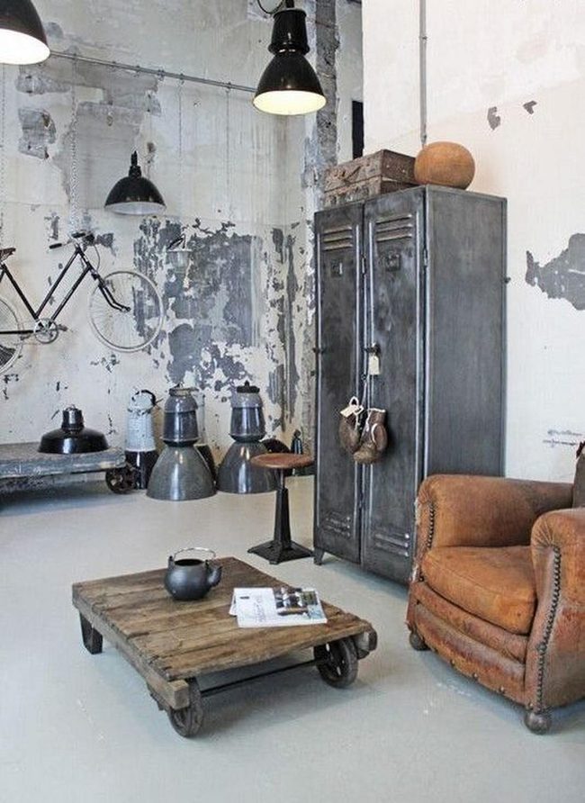 Industrial Leather And Metal Mix