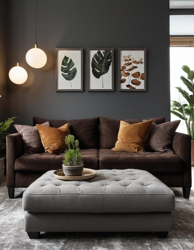Grey and Chocolate Brown Sophistication