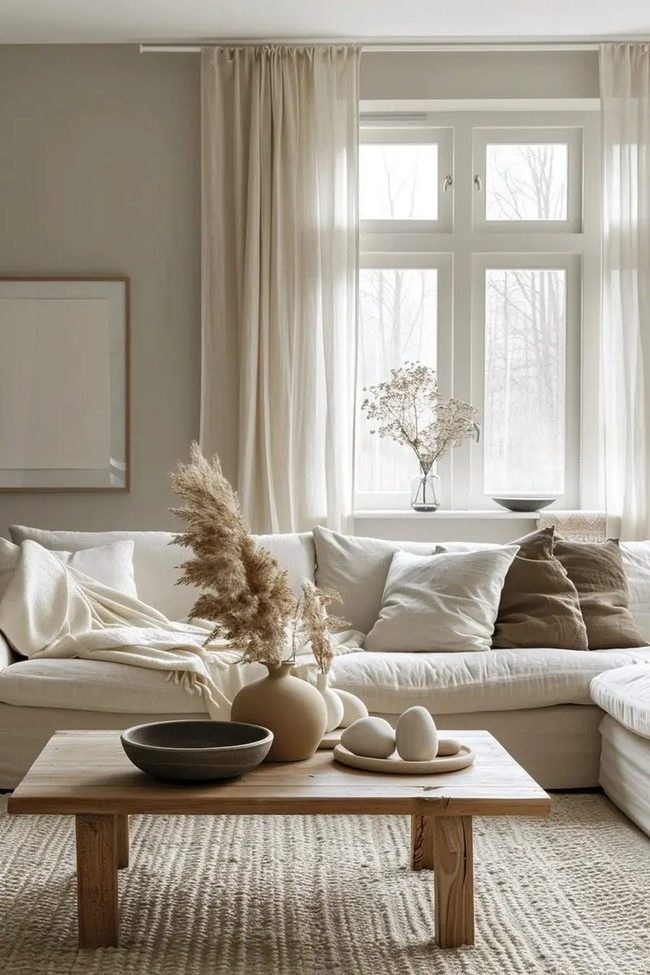 Natural Wood And Soft Neutrals