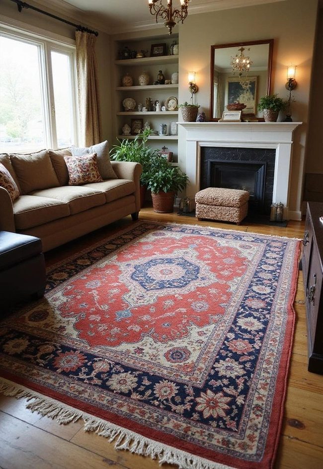 Patterned Rugs Ground Living Rooms