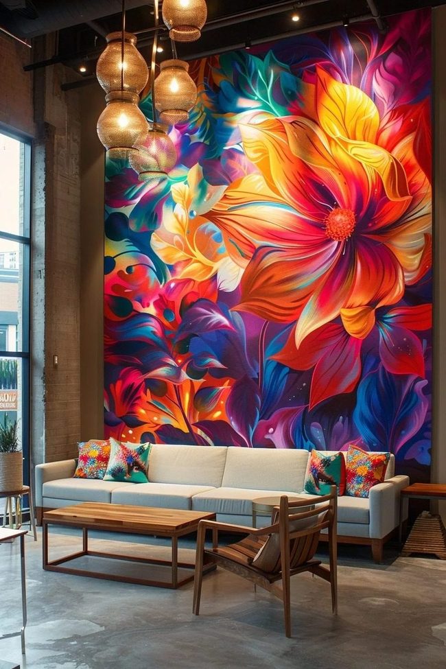 Colorful Mural Takes Center Stage
