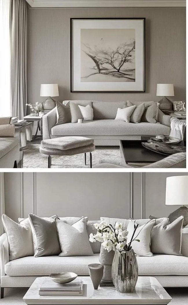 Grey Gallery Wall Parlor