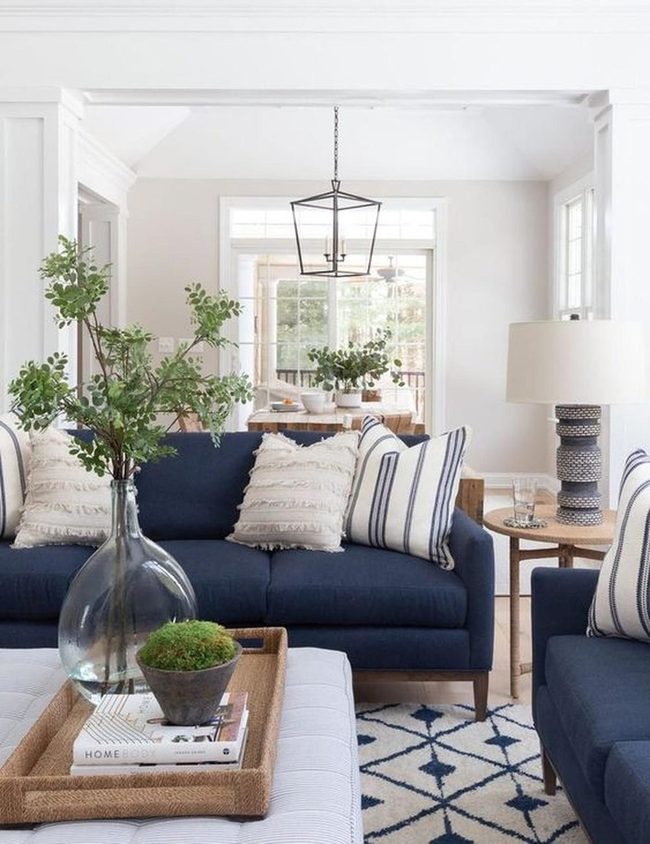 Blue And White Geometric Balance