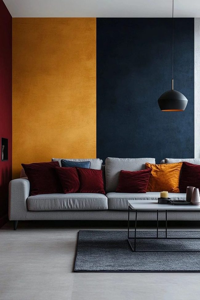 Jewel Tones Define Modern Living Zones