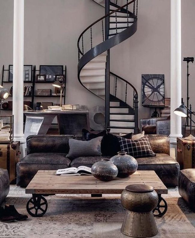 Black Leather Meets Spiral Drama