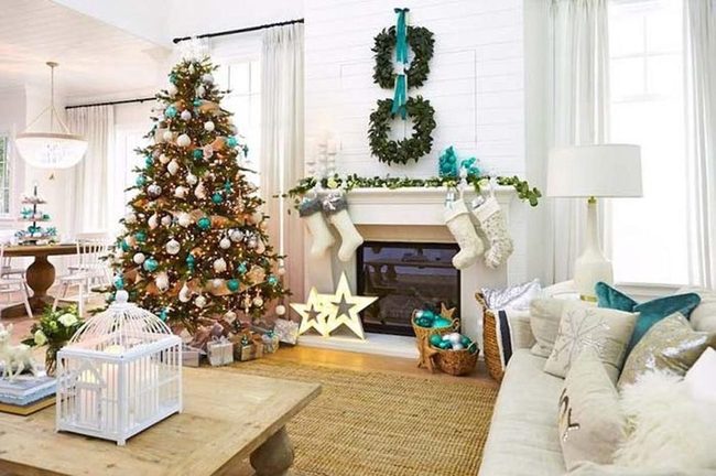 Teal And Gold Holiday Fusion