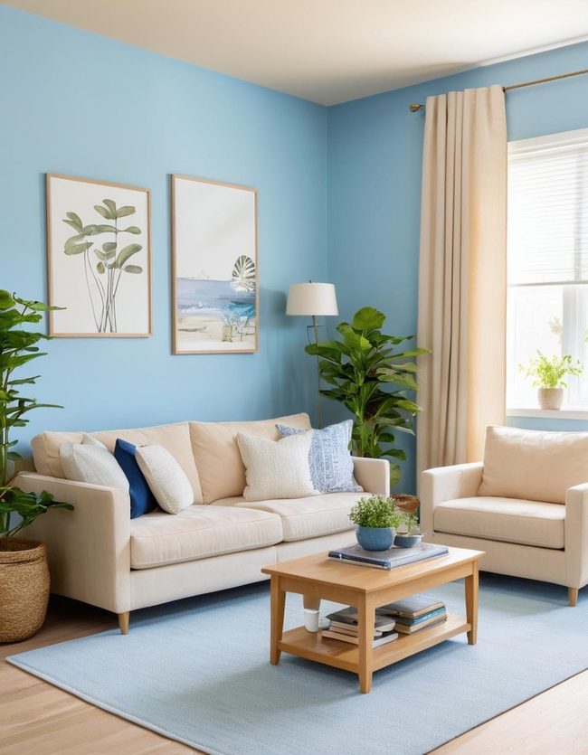Blue and Beige Peaceful Balance