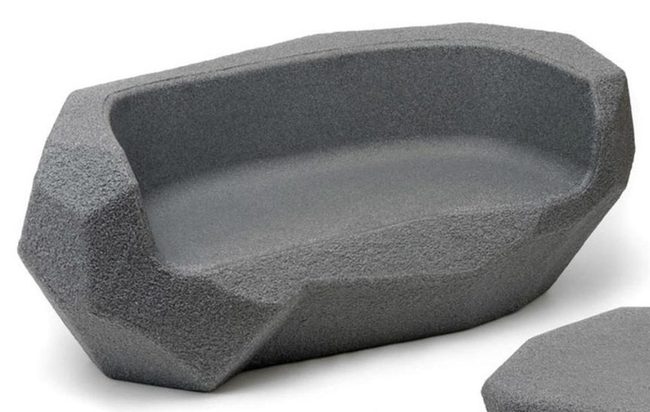 Gray Geometric Sofas Modern Architecture