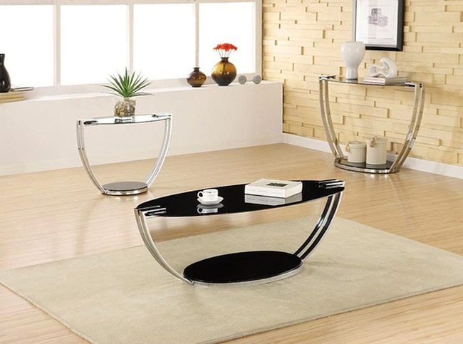 Metal Glass Tables Modern Living