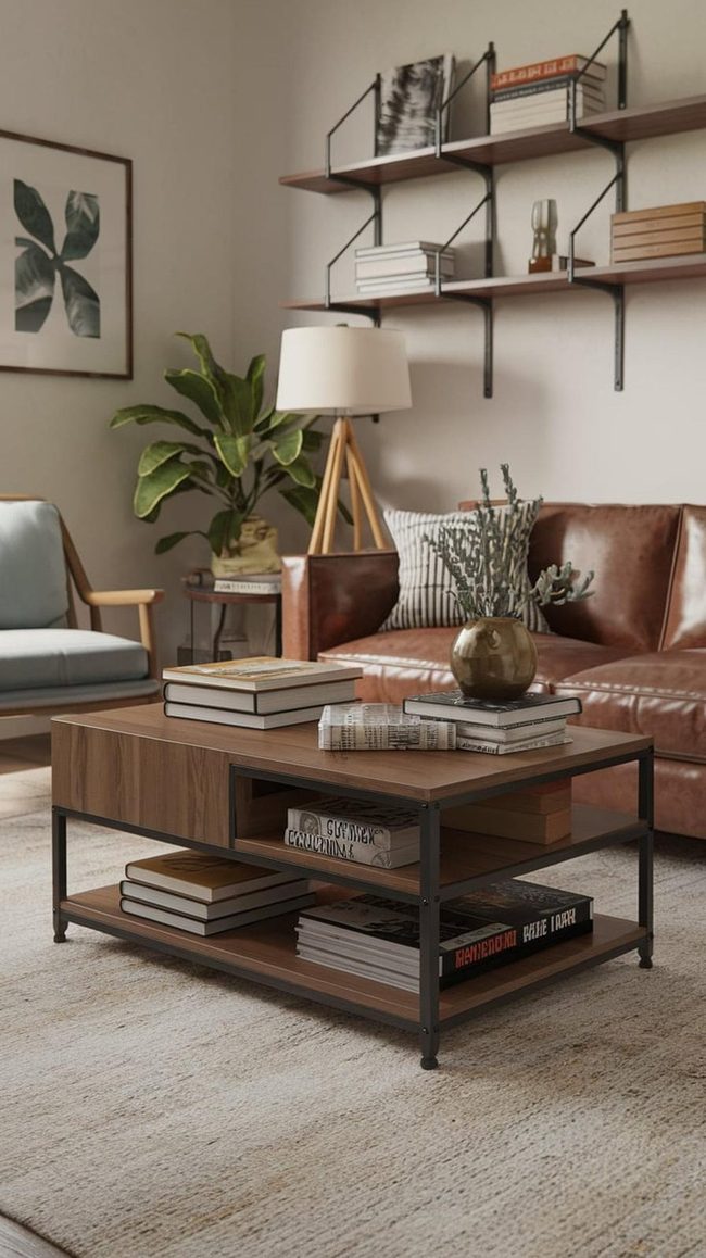 Mobile Gold Accent Table