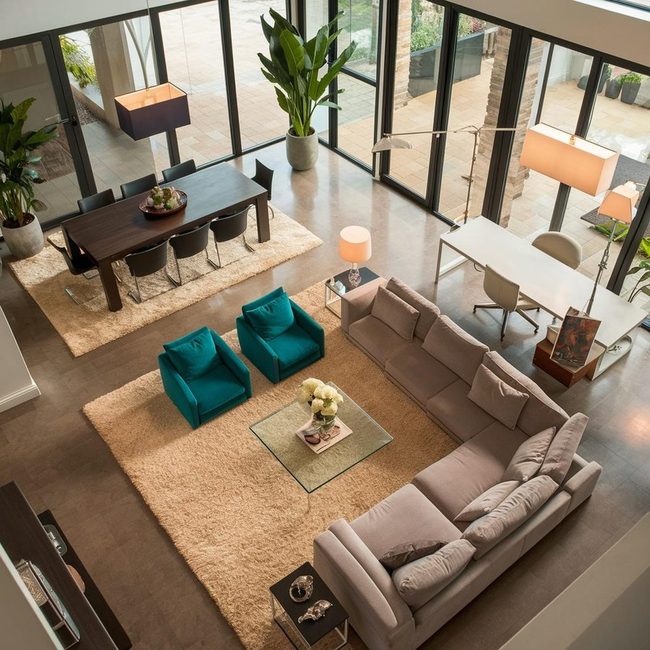 Open Plan Living in Muted Neutral Tones