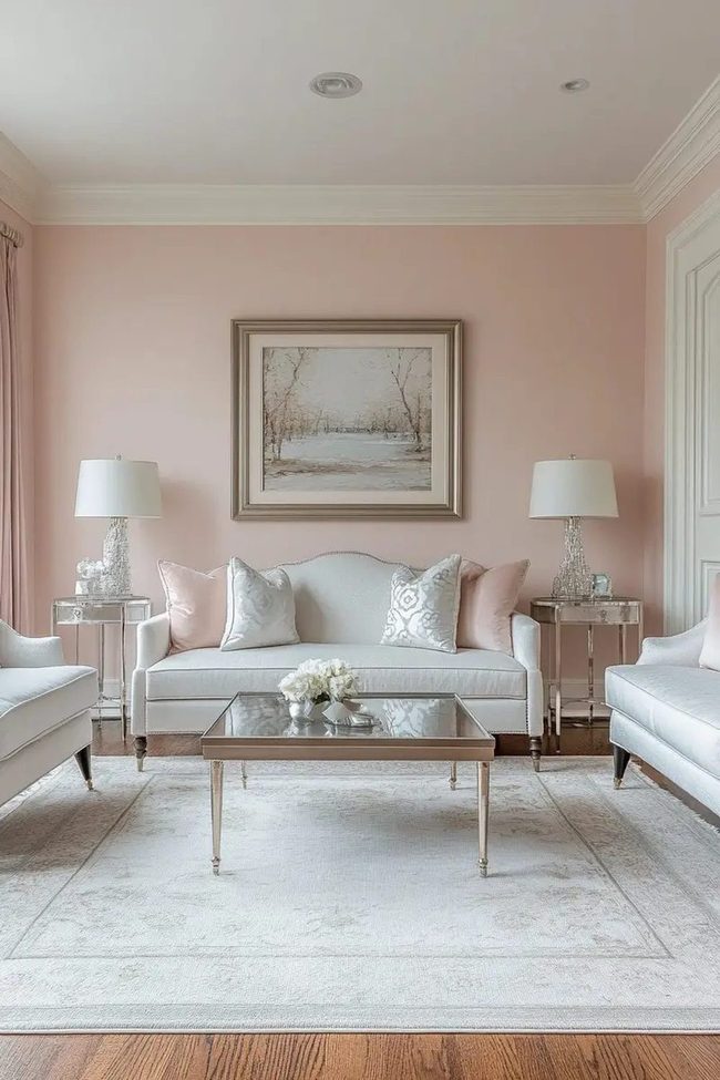 Pale Pink And Plush Comfort