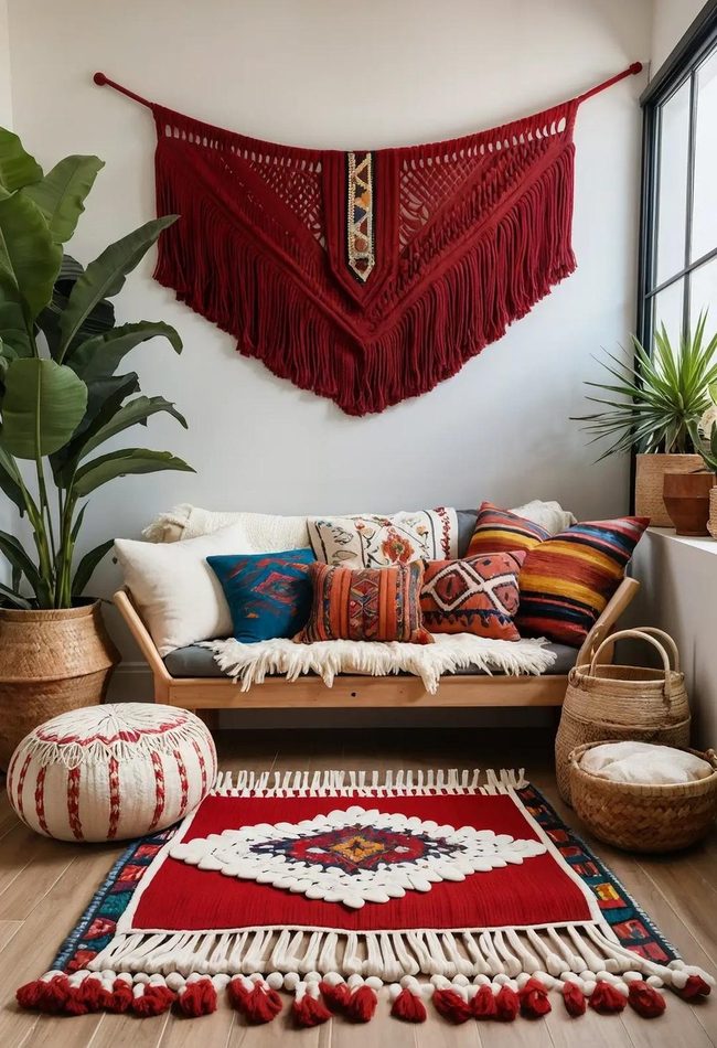 Red Rug Bohemian Room Foundation