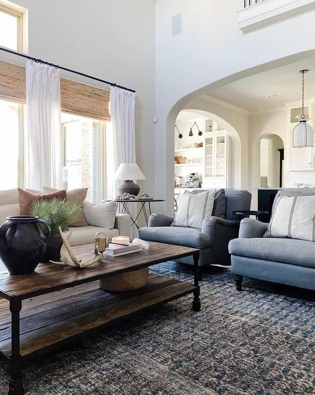 Sky High Blue Living Room