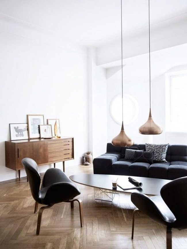 Copper Pendants Over Black Table