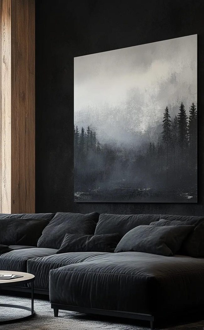 Black Tufted Sofa Grandeur