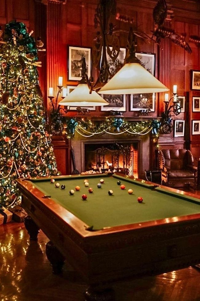Prelit Tree Glows In Narrow Space