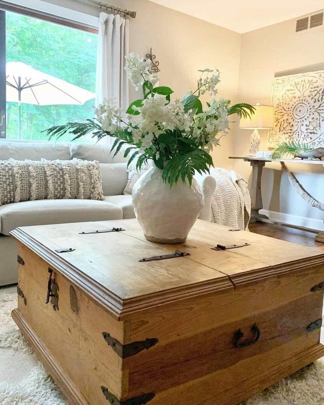 Black Hardware Wood Table