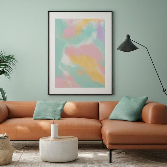 Light Teak Grounds Soft Pastels