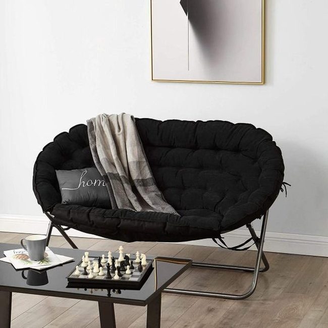 Black Chair With Chess Corner