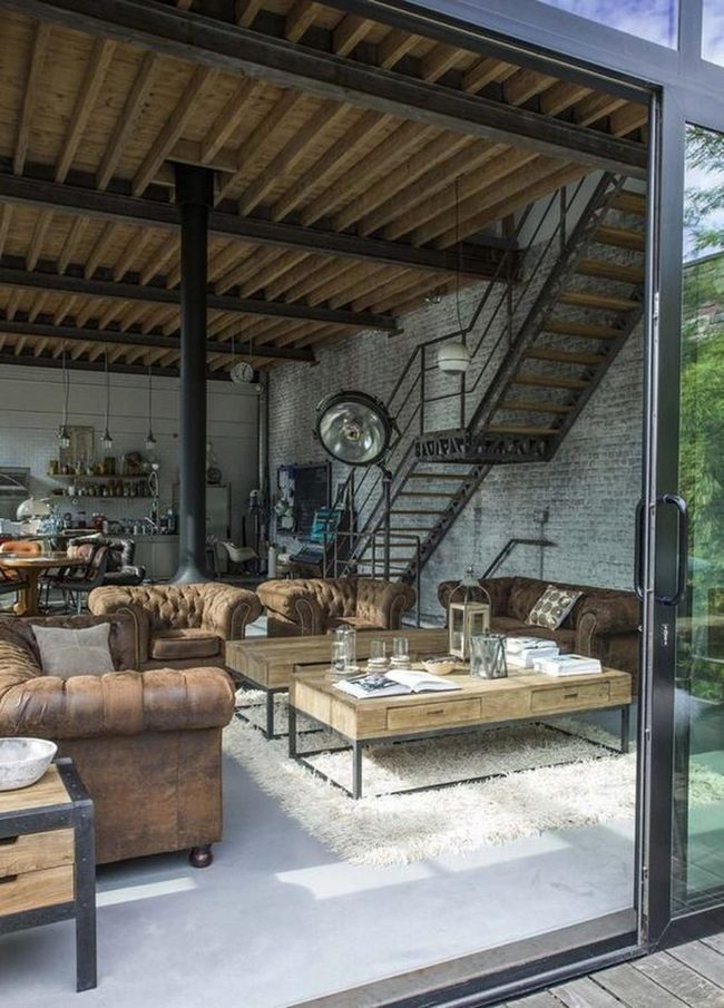 Exposed Brick Industrial Loft