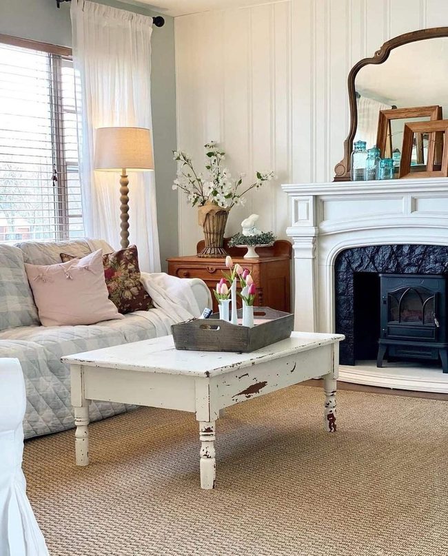 Farmhouse Cream Checkered Comfort Zone