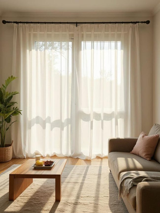 Cream Sheers Float Soft Daylight