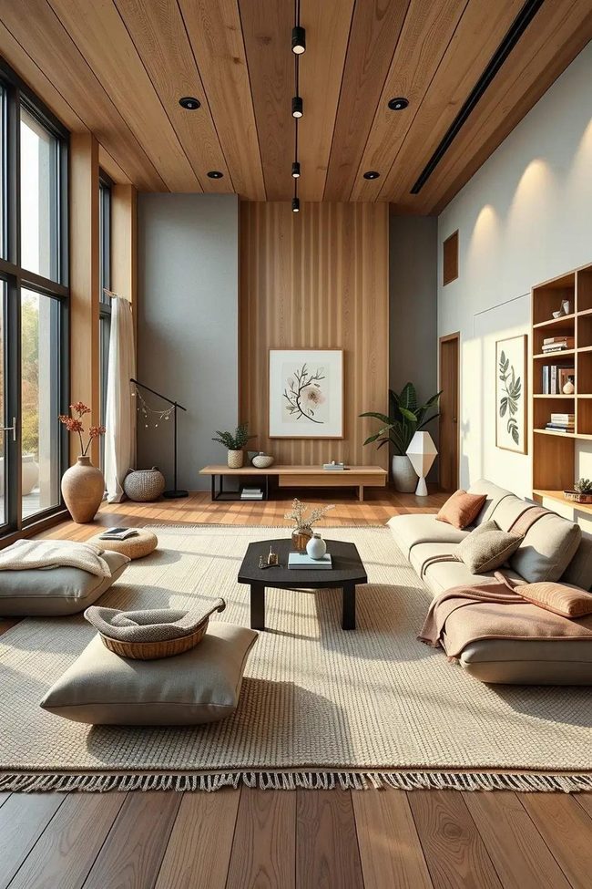 Low-Profile Japanese Floor Seating