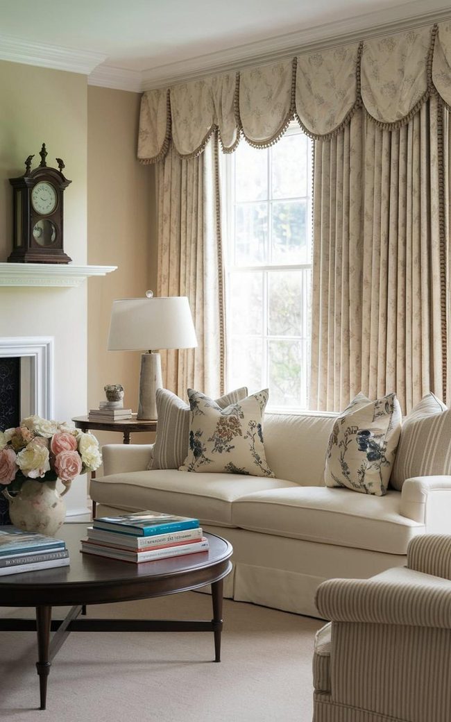 Classic Roman Shades And Wooden Blinds