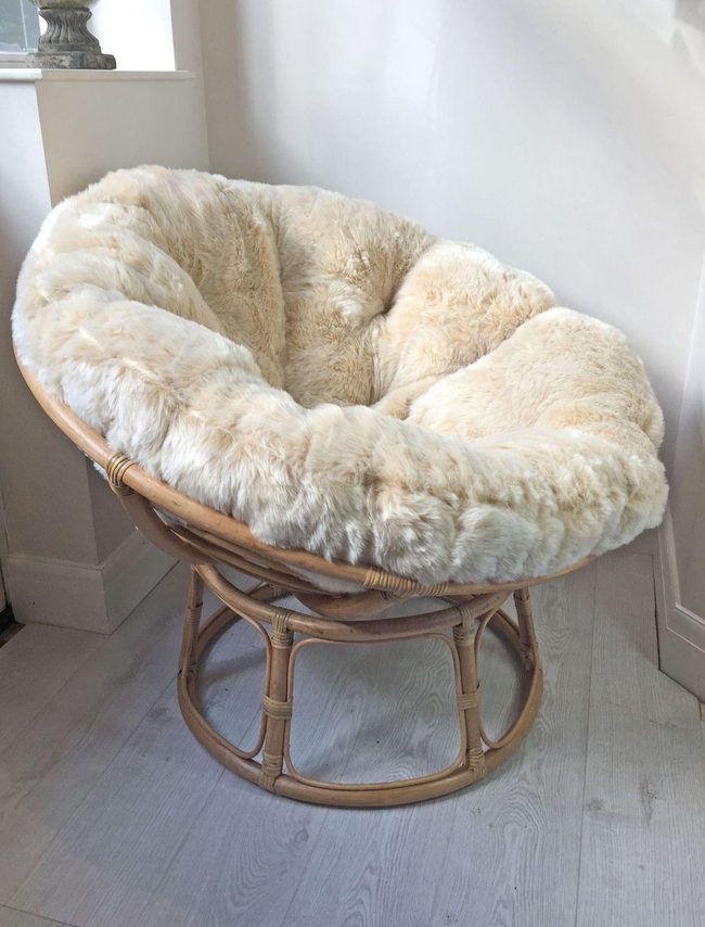 Round Rattan With Plush Cushions