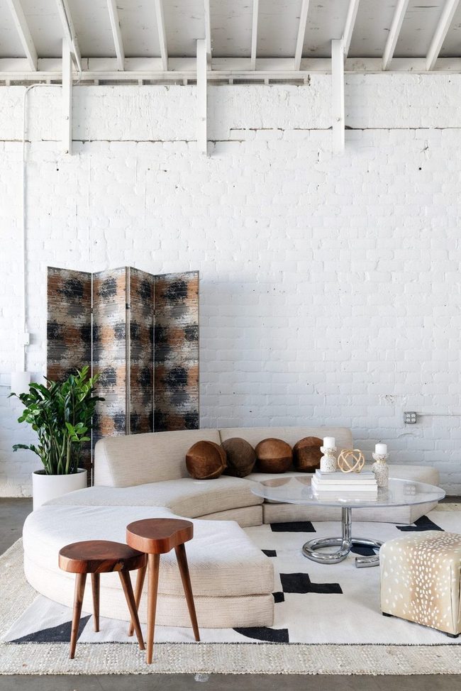 Curved Sofa Statement Piece