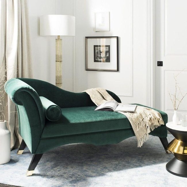 Emerald Velvet Statement Chair