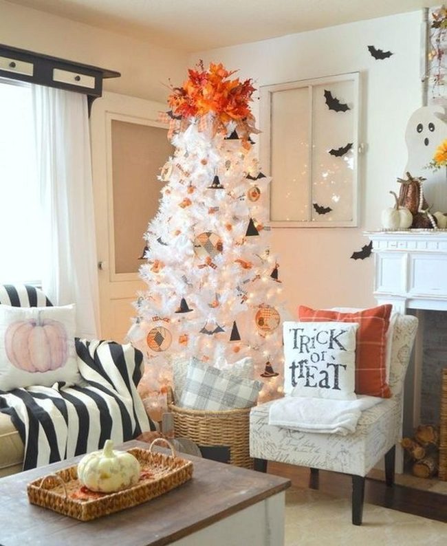 Black Bats White Walls Halloween