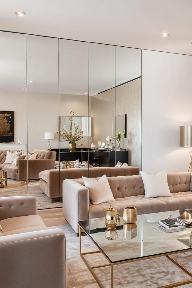Antique Mirrors Expand Small Spaces