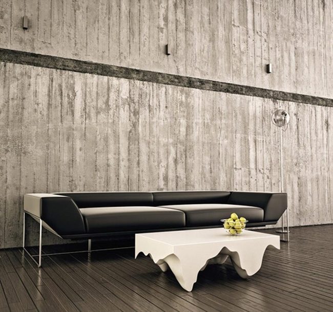 Black Leather Meets Sculptural Waves