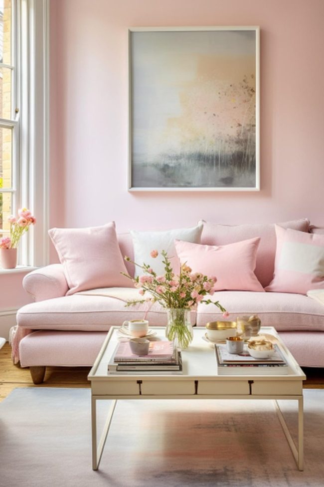Diffused Pink Sofa Lounge