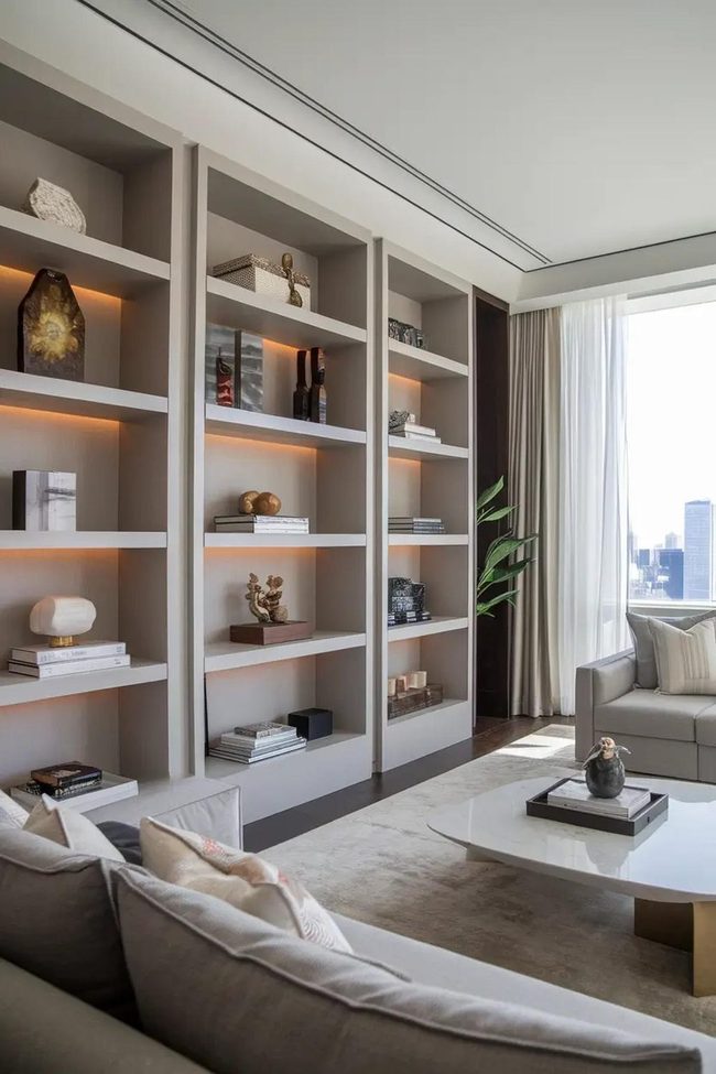 Built-In Shelves Display System
